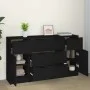 3-teiliges Sideboard-Set aus schwarzem Sperrholz von vidaXL, Sideboards - Ref: Foro24-3115821, Preis: 170,57 €, Rabatt: %