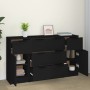 Set de aparador de 3 piezas de madera contrachapada negro de vidaXL, Aparadores - Ref: Foro24-3115821, Precio: 182,33 €, Desc...