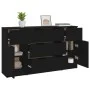 3-teiliges Sideboard-Set aus schwarzem Sperrholz von vidaXL, Sideboards - Ref: Foro24-3115821, Preis: 170,57 €, Rabatt: %