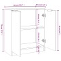 Sideboards 2 Stk. Sonoma graues Sperrholz 60x30x70 cm von vidaXL, Sideboards - Ref: Foro24-3115778, Preis: 134,71 €, Rabatt: %