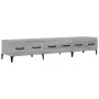 Sonoma gray plywood TV cabinet 150x34.5x30 cm by vidaXL, TV Furniture - Ref: Foro24-817511, Price: 77,02 €, Discount: %