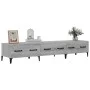 Sonoma gray plywood TV cabinet 150x34.5x30 cm by vidaXL, TV Furniture - Ref: Foro24-817511, Price: 77,02 €, Discount: %