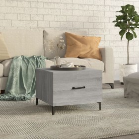 Coffee table with sonoma gray metal legs 50x50x40 cm by vidaXL, Coffee table - Ref: Foro24-817539, Price: 52,72 €, Discount: %
