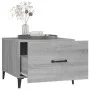 Mesa de centro con patas de metal gris sonoma 50x50x40 cm de vidaXL, Mesas de centro - Ref: Foro24-817539, Precio: 52,07 €, D...