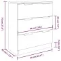 Sonoma Gray Plywood 3-Piece Sideboard by vidaXL, Sideboards - Ref: Foro24-3115802, Price: 241,27 €, Discount: %