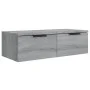 Wall cabinets 2 pcs Sonoma gray plywood 68x30x20 cm by vidaXL, Shelves and shelves - Ref: Foro24-3115898, Price: 75,43 €, Dis...