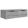 Wandschränke 2 Stk. Sonoma graues Sperrholz 68x30x20 cm von vidaXL, Regale und Regale - Ref: Foro24-3115898, Preis: 75,46 €, ...