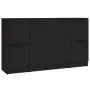 Sideboards 3 Stück schwarzes Sperrholz von vidaXL, Sideboards - Ref: Foro24-3115845, Preis: 145,58 €, Rabatt: %