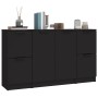 Sideboards 3 Stück schwarzes Sperrholz von vidaXL, Sideboards - Ref: Foro24-3115845, Preis: 148,66 €, Rabatt: %