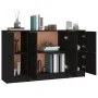 Sideboards 3 Stück schwarzes Sperrholz von vidaXL, Sideboards - Ref: Foro24-3115845, Preis: 145,58 €, Rabatt: %
