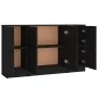 Sideboards 3 Stück schwarzes Sperrholz von vidaXL, Sideboards - Ref: Foro24-3115845, Preis: 145,58 €, Rabatt: %