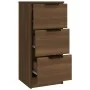 Sideboards 3 pieces plywood brown oak by vidaXL, Sideboards - Ref: Foro24-3115843, Price: 180,81 €, Discount: %