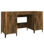 Escritorio madera contrachapada roble ahumado 140x50x75 cm de vidaXL, Escritorios - Ref: Foro24-817552, Precio: 117,04 €, Des...