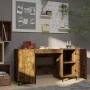 Escritorio madera contrachapada roble ahumado 140x50x75 cm de vidaXL, Escritorios - Ref: Foro24-817552, Precio: 117,04 €, Des...