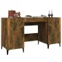 Escritorio madera contrachapada roble ahumado 140x50x75 cm de vidaXL, Escritorios - Ref: Foro24-817552, Precio: 117,04 €, Des...