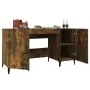 Smoked oak plywood desk 140x50x75 cm by vidaXL, Desks - Ref: Foro24-817552, Price: 117,04 €, Discount: %