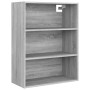 Armario colgante de pared gris Sonoma 69,5x32,5x90 cm de vidaXL, Aparadores - Ref: Foro24-817400, Precio: 63,96 €, Descuento: %