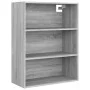 Armario colgante de pared gris Sonoma 69,5x32,5x90 cm de vidaXL, Aparadores - Ref: Foro24-817400, Precio: 60,48 €, Descuento: %