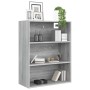 Armario colgante de pared gris Sonoma 69,5x32,5x90 cm de vidaXL, Aparadores - Ref: Foro24-817400, Precio: 63,96 €, Descuento: %