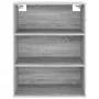 Armario colgante de pared gris Sonoma 69,5x32,5x90 cm de vidaXL, Aparadores - Ref: Foro24-817400, Precio: 60,48 €, Descuento: %