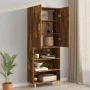 Smoked oak wall hanging cabinet 69.5x34x90 cm by vidaXL, Sideboards - Ref: Foro24-817381, Price: 56,20 €, Discount: %