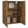Wandschrank aus geräucherter Eiche, 69,5 x 34 x 90 cm von vidaXL, Sideboards - Ref: Foro24-817381, Preis: 56,20 €, Rabatt: %
