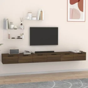 Wandschränke 2 Stück braunes Eichensperrholz 102x30x20cm von vidaXL, Regale und Regale - Ref: Foro24-3115907, Preis: 134,75 €...