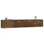 Wandschränke 2 Einheiten braunes Eichensperrholz 100x36,5x35 cm von vidaXL, Schließfächer und Lagerschränke - Ref: Foro24-311...
