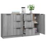 Aparadores 2 uds madera contrachapada gris Sonoma 60x30x70 cm de vidaXL, Aparadores - Ref: Foro24-3115794, Precio: 162,58 €, ...