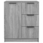Aparadores 2 uds madera contrachapada gris Sonoma 60x30x70 cm de vidaXL, Aparadores - Ref: Foro24-3115794, Precio: 162,58 €, ...
