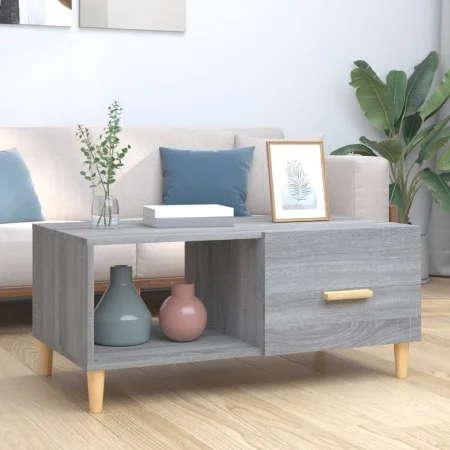 Engineered wood Sonoma gray coffee table 89.5x50x40 cm by vidaXL, Coffee table - Ref: Foro24-817514, Price: 60,34 €, Discount: %