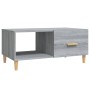 Mesa de centro madera de ingeniería gris Sonoma 89,5x50x40 cm de vidaXL, Mesas de centro - Ref: Foro24-817514, Precio: 60,97 €