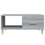 Engineered wood Sonoma gray coffee table 89.5x50x40 cm by vidaXL, Coffee table - Ref: Foro24-817514, Price: 60,34 €, Discount: %