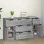 3-teiliges Sideboard-Set aus Sonoma-grauem Sperrholz von vidaXL, Sideboards - Ref: Foro24-3115826, Preis: 182,31 €, Rabatt: %