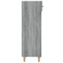 Mueble zapatero madera contrachapada gris Sonoma 30x35x105 cm