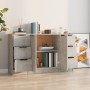 Sideboards 3 Stück zementgraues Sperrholz von vidaXL, Sideboards - Ref: Foro24-3115839, Preis: 142,83 €, Rabatt: %