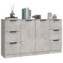 Sideboards 3 pieces cement gray plywood by vidaXL, Sideboards - Ref: Foro24-3115839, Price: 142,83 €, Discount: %