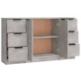 Sideboards 3 Stück zementgraues Sperrholz von vidaXL, Sideboards - Ref: Foro24-3115839, Preis: 142,83 €, Rabatt: %