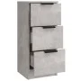 Sideboards 3 pieces cement gray plywood by vidaXL, Sideboards - Ref: Foro24-3115839, Price: 142,83 €, Discount: %