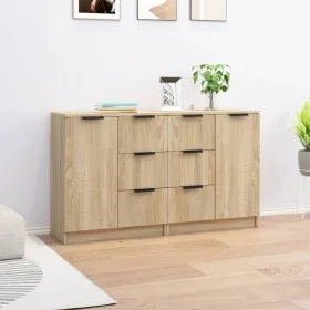 Sideboards 2 Stück Sonoma-Eichensperrholz 60x30x70 cm von vidaXL, Sideboards - Ref: Foro24-3115790, Preis: 173,31 €, Rabatt: %