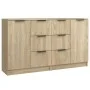 Sideboards 2 Stück Sonoma-Eichensperrholz 60x30x70 cm von vidaXL, Sideboards - Ref: Foro24-3115790, Preis: 173,31 €, Rabatt: %