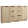 Sideboards 2 Stück Sonoma-Eichensperrholz 60x30x70 cm von vidaXL, Sideboards - Ref: Foro24-3115790, Preis: 166,47 €, Rabatt: %
