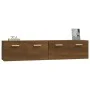 Wandschränke 2 Stück braunes Eichensperrholz 80x35x36,5cm von vidaXL, Schließfächer und Lagerschränke - Ref: Foro24-3115651, ...