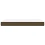 Colchón de muelles ensacados tela marrón oscuro 100x200x20 cm de vidaXL, Colchones - Ref: Foro24-347737, Precio: 167,27 €, De...
