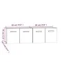 Wall cabinets 2 pcs sonoma gray plywood 60x36.5x35cm by vidaXL, Lockers and storage cabinets - Ref: Foro24-3115634, Price: 77...