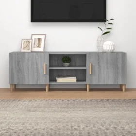 Sonoma grau Sperrholz TV-Ständer 150x30x50 cm von vidaXL, TV-Möbel - Ref: Foro24-817502, Preis: 74,72 €, Rabatt: %