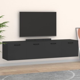 Wall cabinets 2 units plywood black 60x36.5x35 cm by vidaXL, Lockers and storage cabinets - Ref: Foro24-3115637, Price: 87,17...