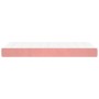 Colchón de muelles ensacados terciopelo rosa 100x200x20 cm de vidaXL, Colchones - Ref: Foro24-347753, Precio: 149,14 €, Descu...