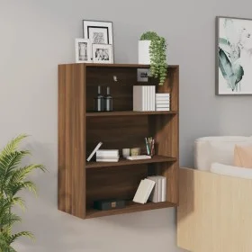 Armario colgante de pared marrón roble 69,5x32,5x90 cm de vidaXL, Aparadores - Ref: Foro24-817401, Precio: 65,67 €, Descuento: %