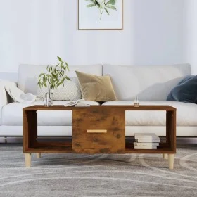Couchtisch aus geräuchertem Eichensperrholz, 102 x 50 x 40 cm von vidaXL, Couchtisch - Ref: Foro24-817525, Preis: 45,62 €, Ra...